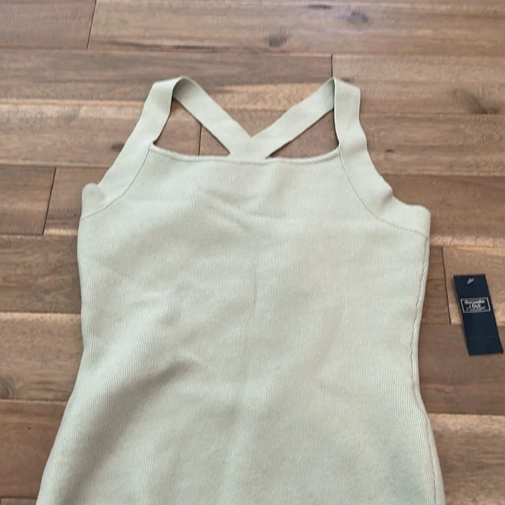 Abercrombie & fitch light pale green cross back knit bodysuit 2 for $20 - Picture 4 of 5